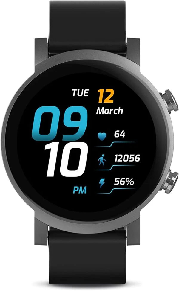 Ticwatch Reloj inteligente E3 Wear OS de Google para hombres y mujeres Qualcomm Snapdragon Wear 4100 Plataforma Monitor de salud, rastreador de fitness, GPS, NFC, altavoz IP68, impermeable, compatible con iOS/Android