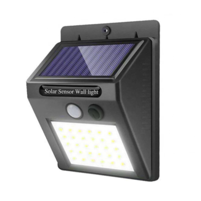 Lampara Solar Exterior 30LED Recargable sensor de movimiento